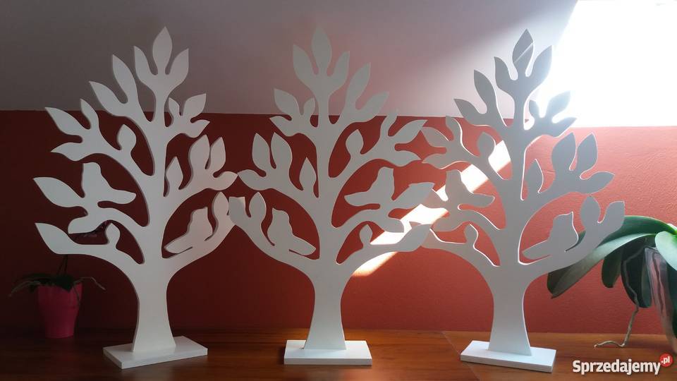 Drzewko ozdoba na biżuterię klucze biały Zawiercie sprzedam