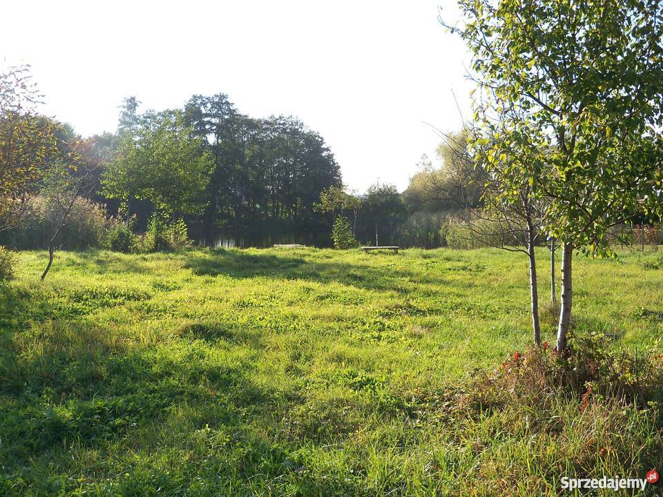 Sprzedam działkę ze stawem dom 200m