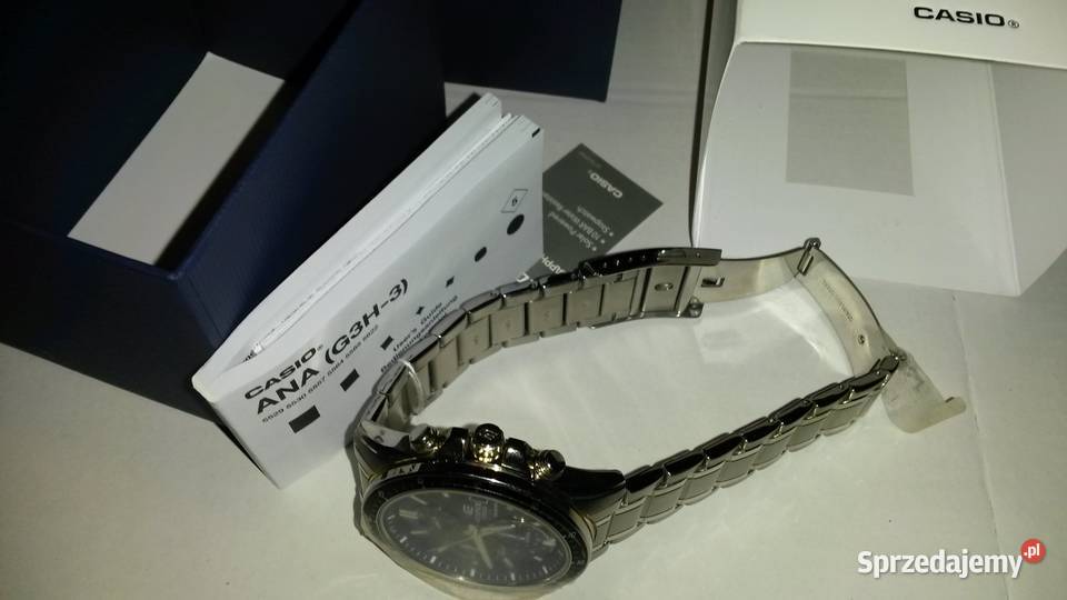 Zegarek męski solarny Casio Edifice chronograf