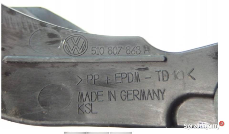 VW Golf VII SportsVan Ślizg mocowanie zderzaka osobowe Części samochodowe Łódź sprzedam