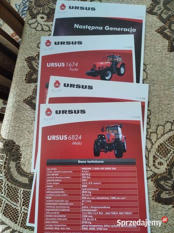 Ursus foldery prospekty następna generacja nieuszkodzony Rolnictwo Lublin