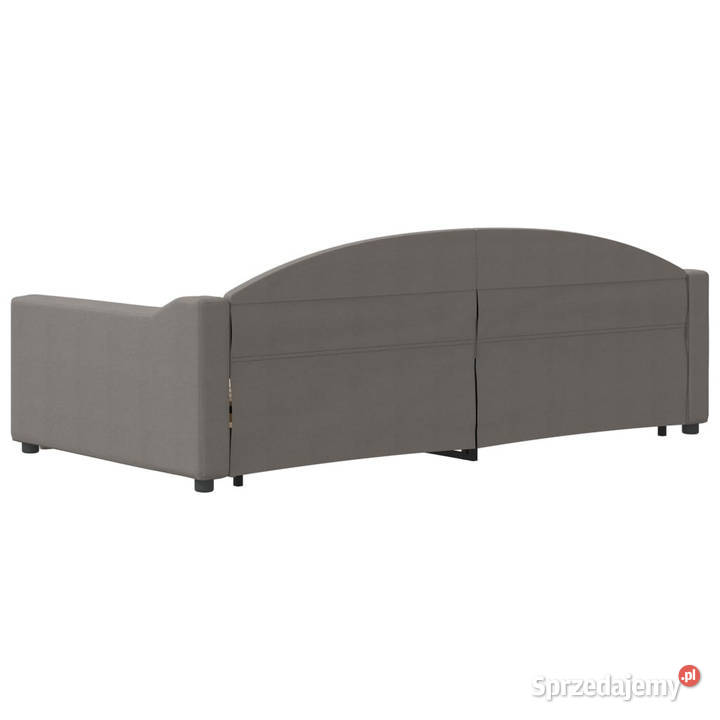 Sofa rozsuwana z szufladami taupe tkanina mazowieckie