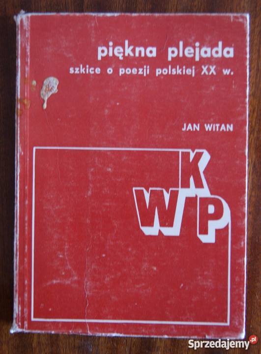 Jan Witan Piękna plejada szkice o poezji Parczew