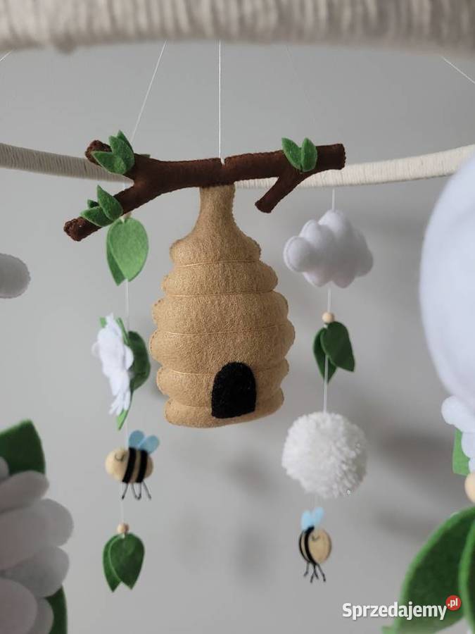 Karuzela do łóżeczka z filcu Pszczółki śląskie Częstochowa sprzedam