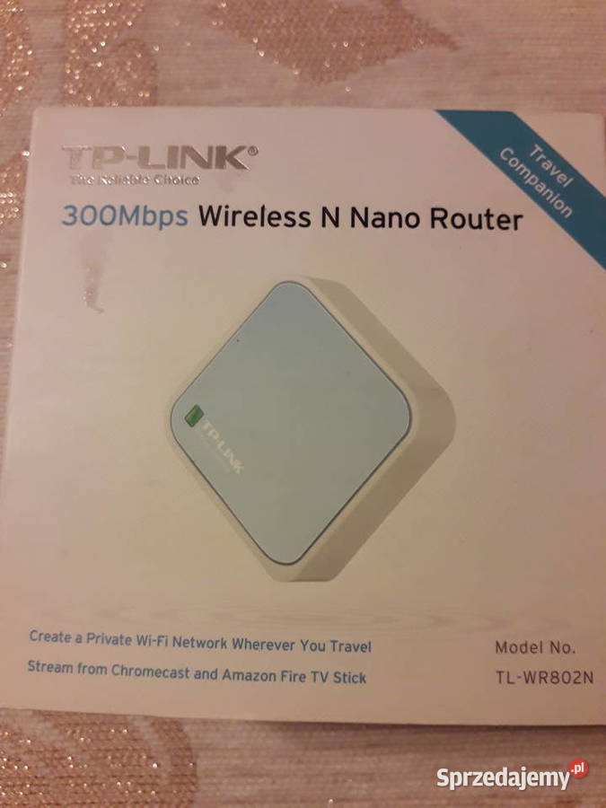 Nano Ruter TPLINK TLWR802N Internet i komunikacja Kraków