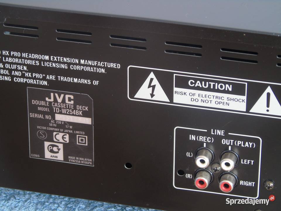 Magnetofon JVC TDW254 ładny DOSTAWA Jasło