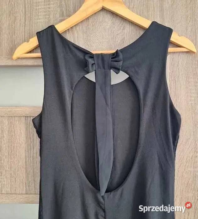 Czarny zestaw 2x sukienka i koszula z odkrytymi czarny Kraków sprzedam