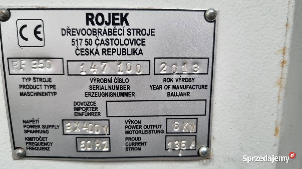 Piła formatowa ROJEK PF350 pomorskie Karsin