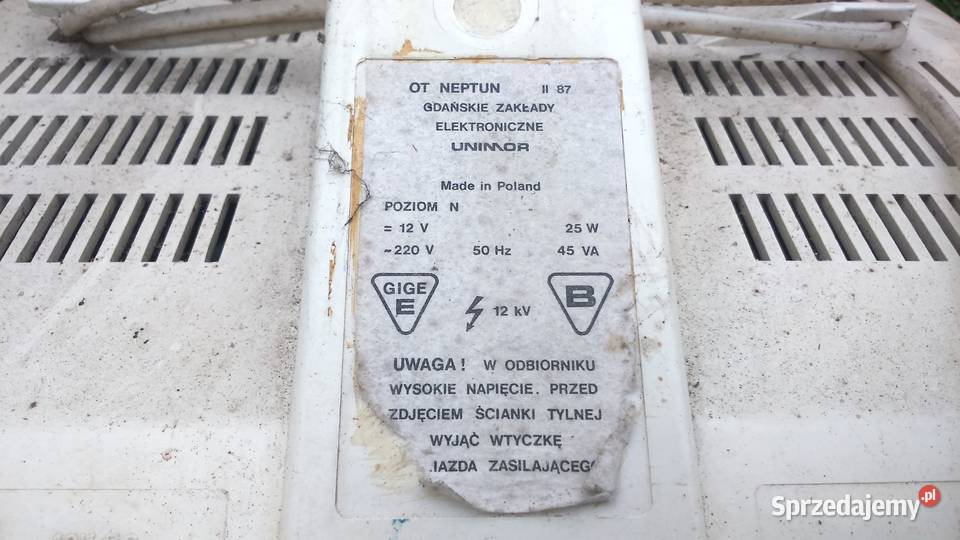 Telewizor Neptun 171A Unimor vintage PRL Tuszkowo sprzedam