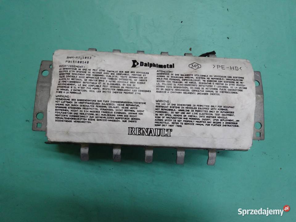 RENAULT CLIO III 09r AIRBAG poduszka pasażera osobowe