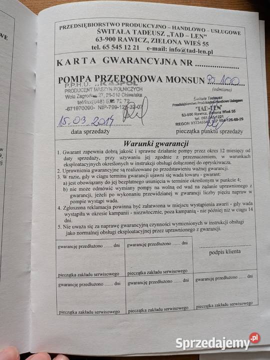 Opryskiwacz do truskawek z nadmuchem Stopnica