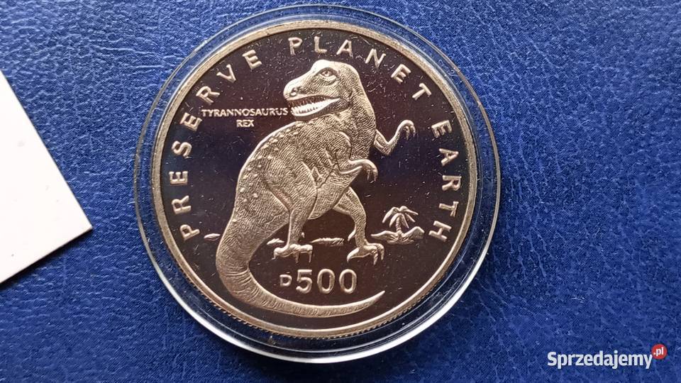 Stare monety 500 dinarów 1993 Tyrannosaurus Rex Lesko