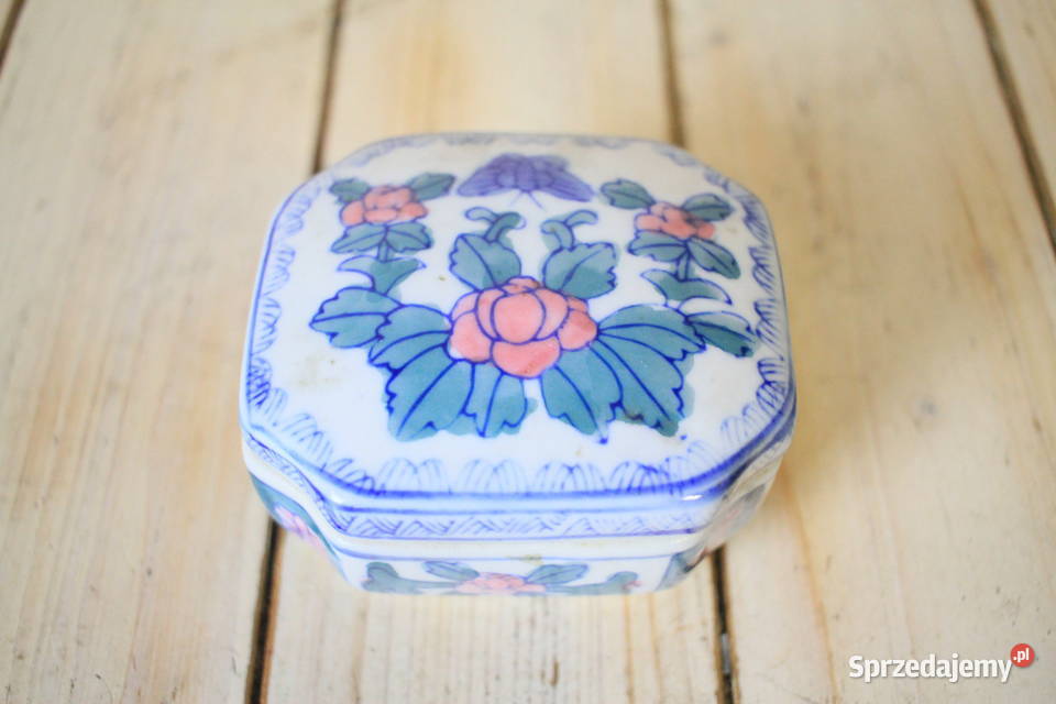 Szkatułka porcelanowa pięknie zdobiona śląskie Góra sprzedam