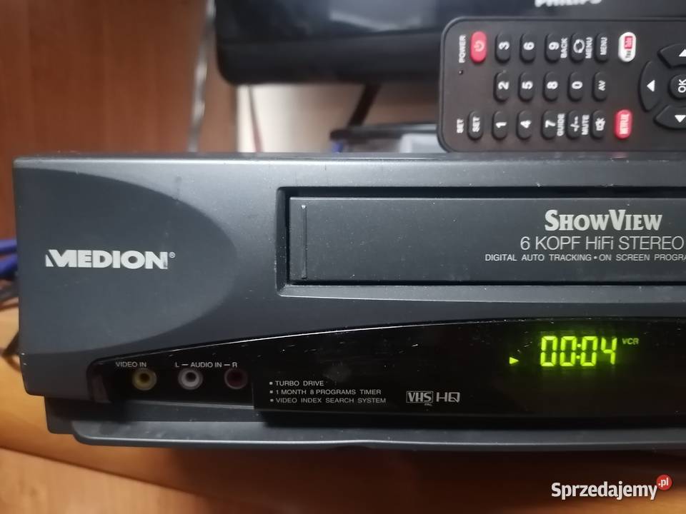 Magnetowid VHS Medion MD 9023 HIFI stereo pilot