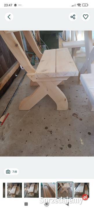 Stół ogrodowy z ławkami Stoły i stoliki ogrodowe lubelskie Mokrelipie