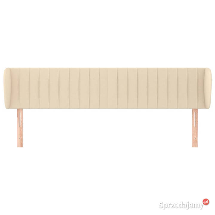 Zagłówek uszak kremowy 203x23x7888 tkanina