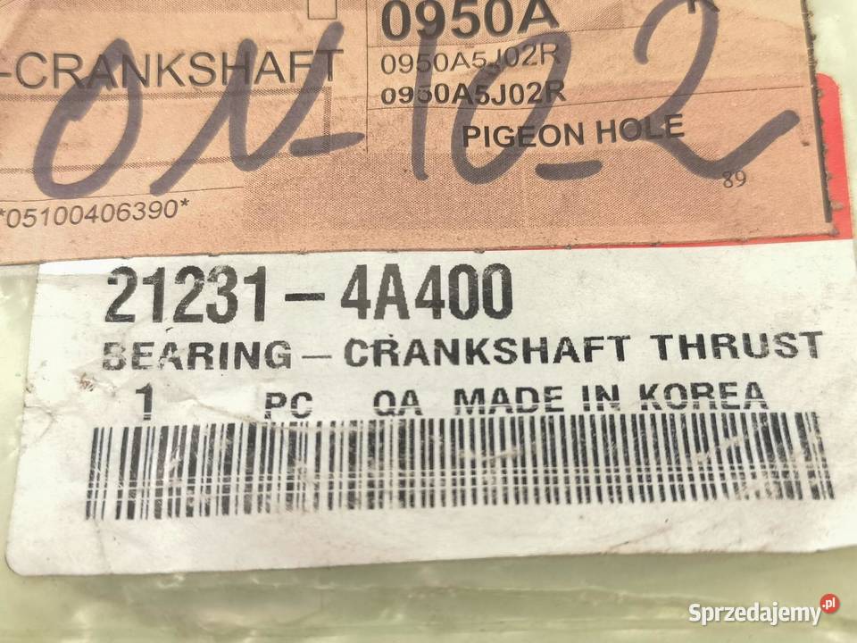 PANEWKA WAŁU KORBOWEGO KIA SORENTO 25TD 2002 sprzedam