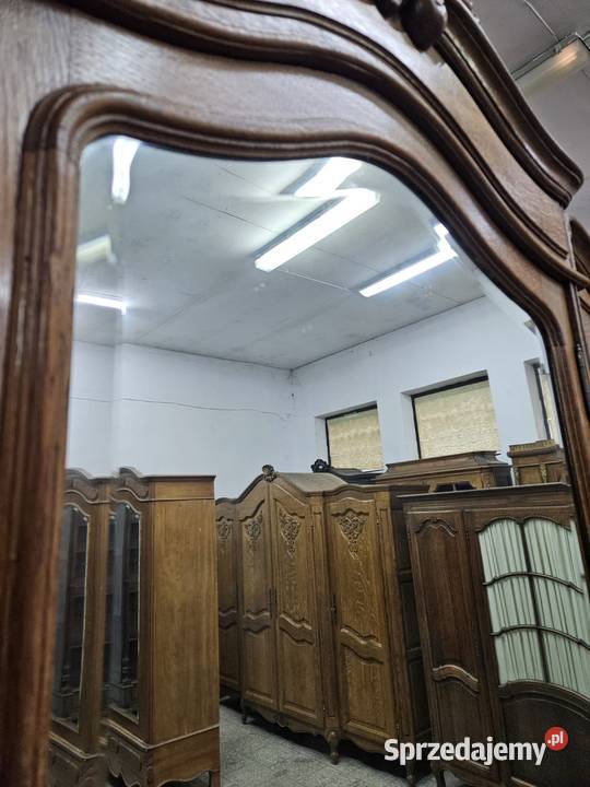 Stara dębowa szafa Ludwikowska rocaille Francja Nowy Sącz