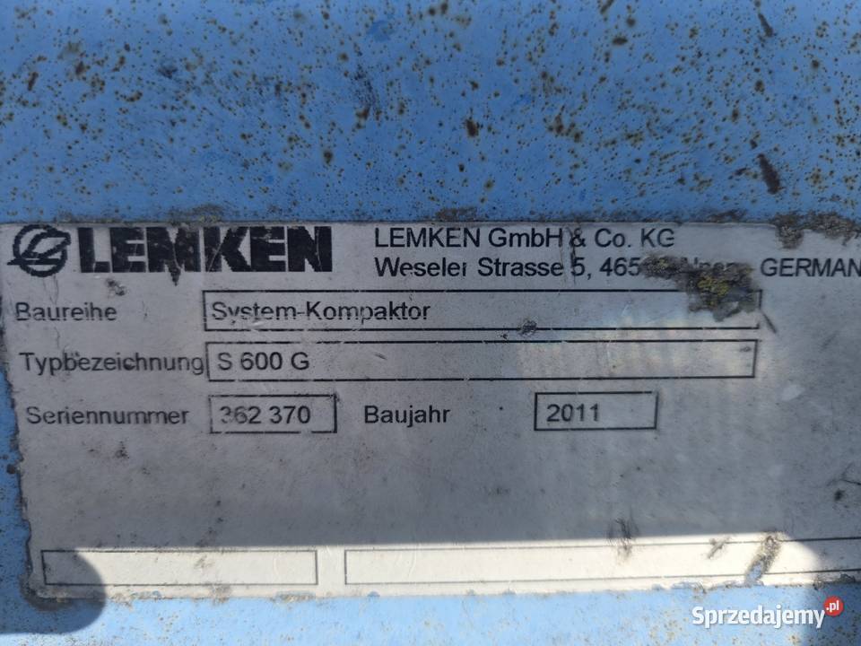 Lemken agregat uprawowy Grodków