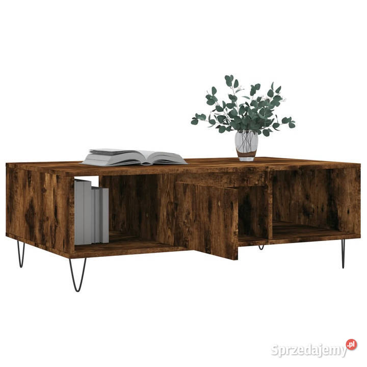 Stolik kawowy przydymiony dąb 104x60x35 WM827089