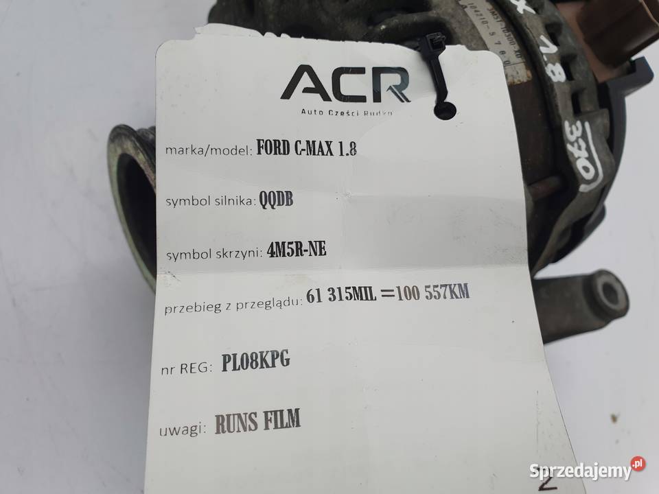 ALTERNATOR Ford C Focus II 18 16V 3M5T10300XD osobowe Chełm