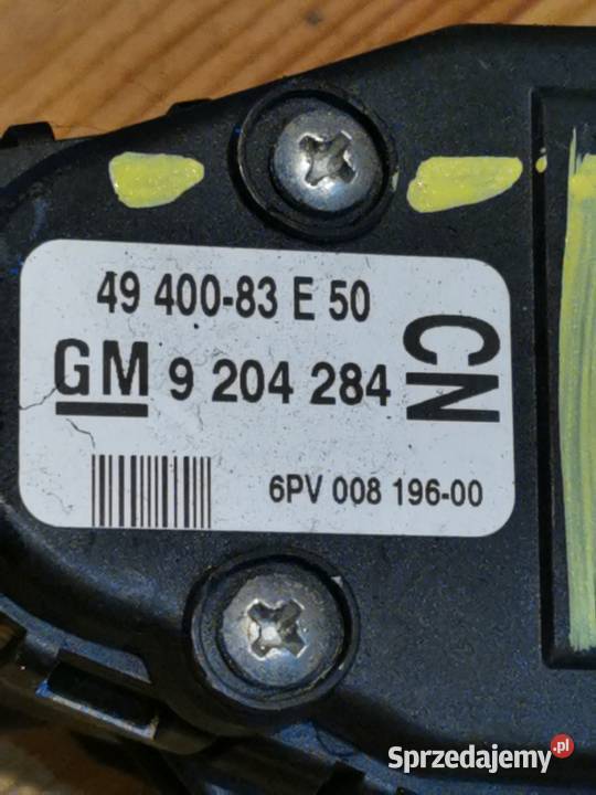 Potencjometr Gazu Pedał 9204284 Opel Agila Margonin sprzedam