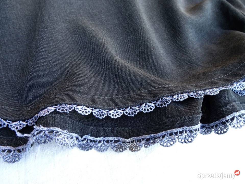 Długa Sukienka grafitowa ciemnoszara 40 L czarny Spódnice i sukienki Nowy Sącz sprzedam