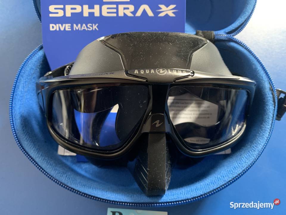 Maska nurkowa Sphera X Aqua Lung czarny silikon