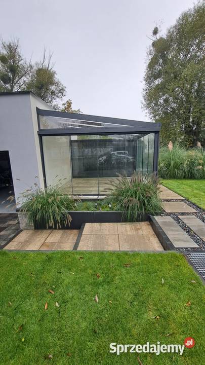 Szklane zadaszenie tarasu ogród letni Altany i wiaty Poznań sprzedam