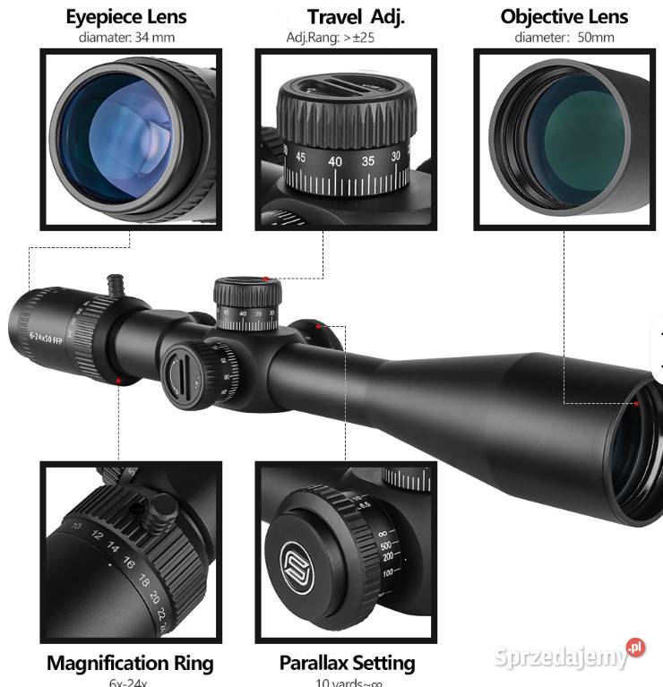 luneta celownicza SPINA 624X50 FFP mazowieckie Izabelin C