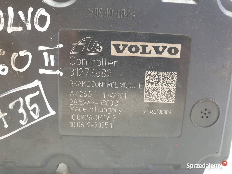 Volvo V60 S60 II POMPA ABS Sterownik P31273882 Części samochodowe Chełm