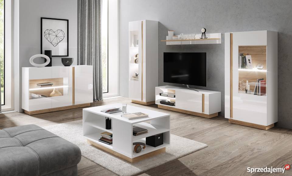 Witryna wysoka Arco biały połysk Tarnowskie Góry