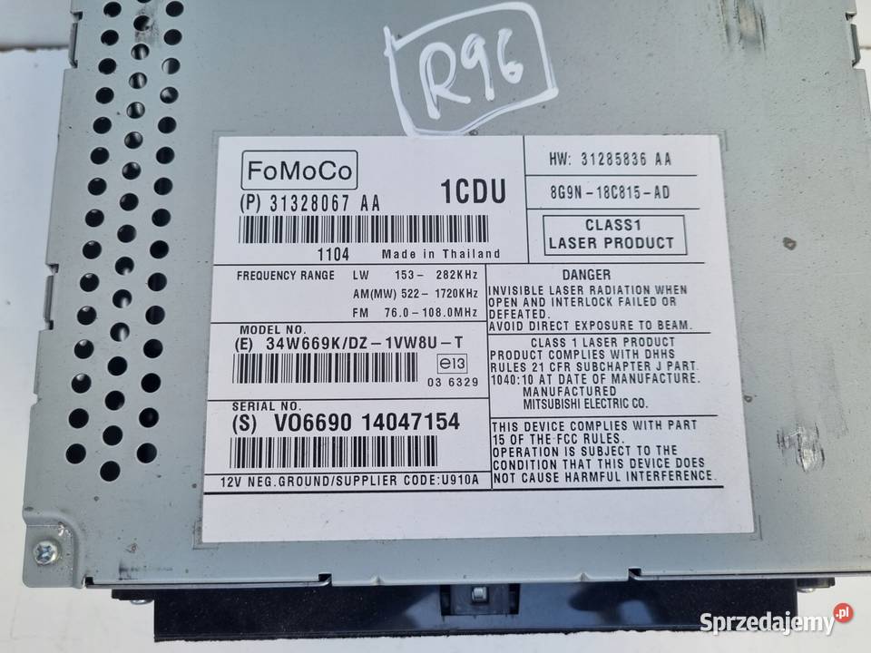Volvo XC70 V70 III S80 II RADIOODTWARZACZ Radio Janów