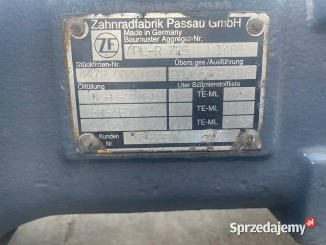 Liebherr L506 Stereo Most napędowy ZF APLR 725 Pozostałe