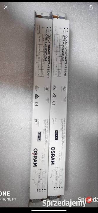 Statecznik firmy Osram typ QTIS e 2x36220240 Pozostałe śląskie