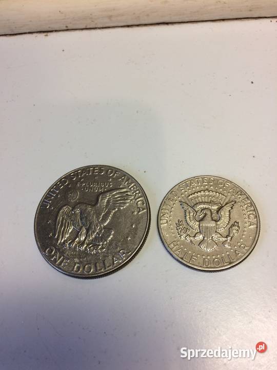 USA moneta 1 dolar półdolarówka obiegowe