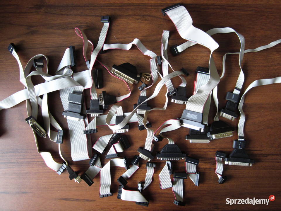 Tasiemki RS 232 DB25 DB9 LPT Komputer retro Kielce sprzedam