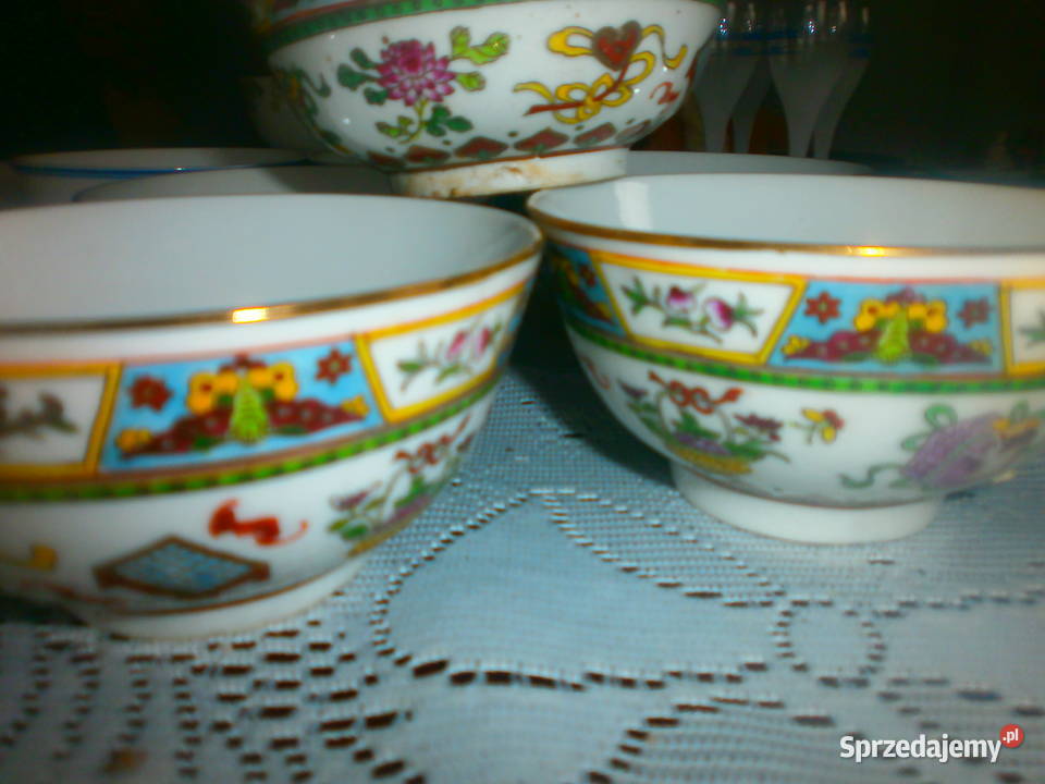 Chińskie miseczki porcelana 8 sz lubuskie Zielona Góra