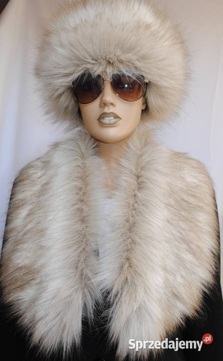 EKSKLUZYWNY KOŁNIERZ futrzany SZALIK piękne Uniseks Dodatki Tarnów