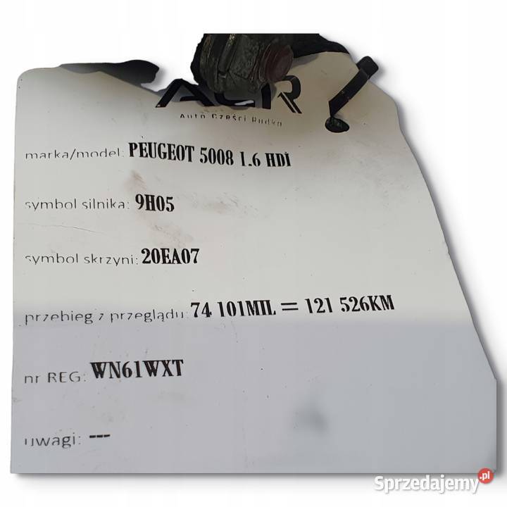 ROZRUSZNIK Peugeot 5008 16 HDI 9663528880 Chełm