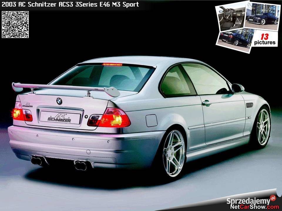 BMW E46 M3 SPOILER LOTKA E 46CSL BLENDA E46 M3 Otwock