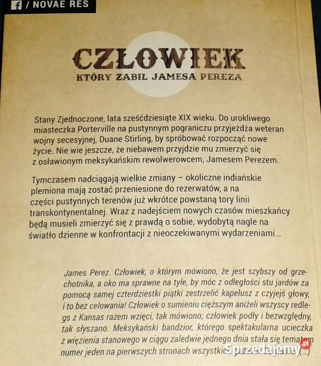 Człowiek który zabił Jamesa Pereza Sławomir lubelskie Chełm sprzedam