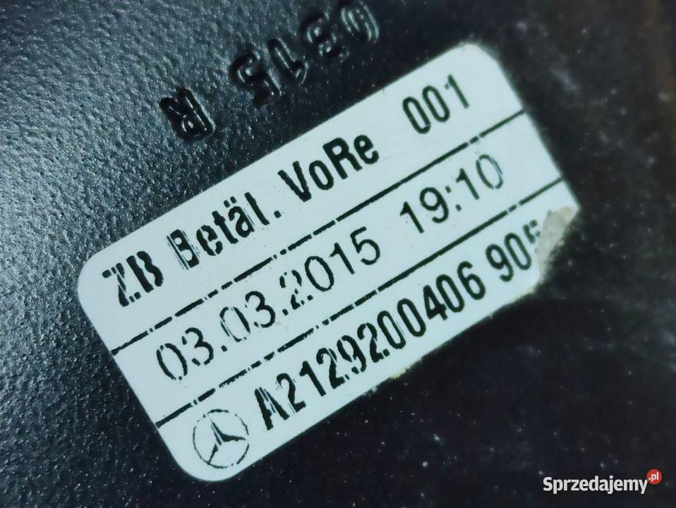 Zamek Oparcia Kanapy Prawy Mercedes W212 Kombi Pleszew sprzedam