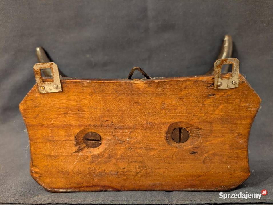 Vintage Wieszak Ścienny Polerowane Rogi Design Piła