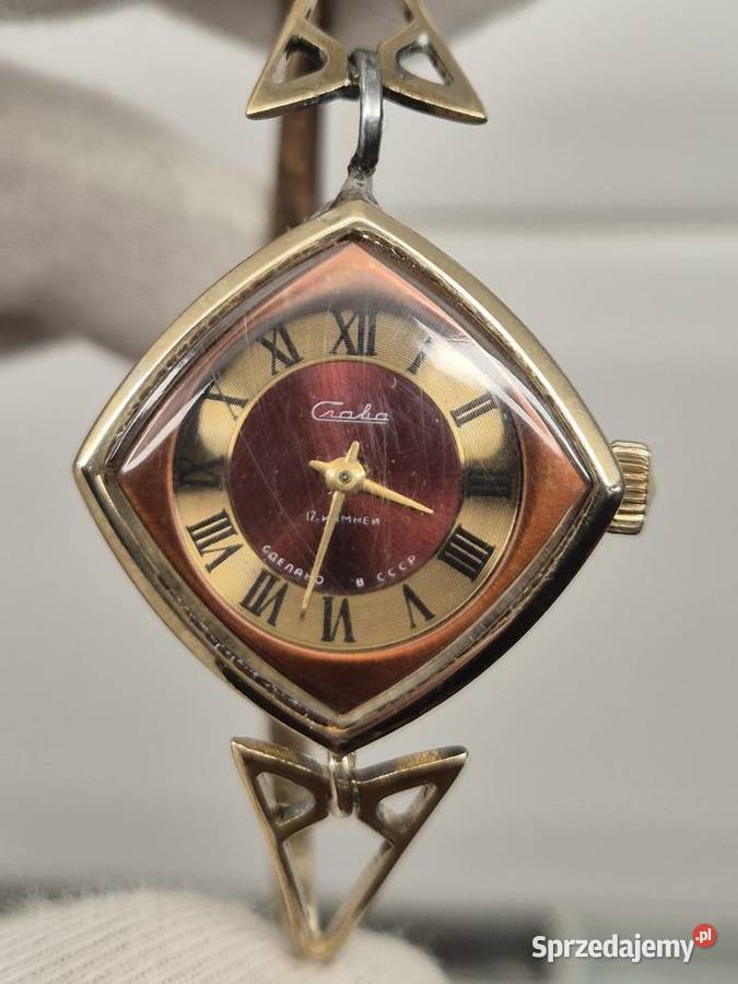 Rzadki mechaniczny zegarek damski Slava