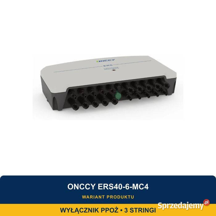 Wyłącznik PPOŻ ONCCY ERS406MC4 3 stringi sprzedam