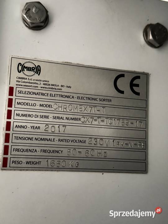 Czyszczalnia optyczna do zboża colour sorter nieuszkodzony Tomaszów Mazowiecki sprzedam