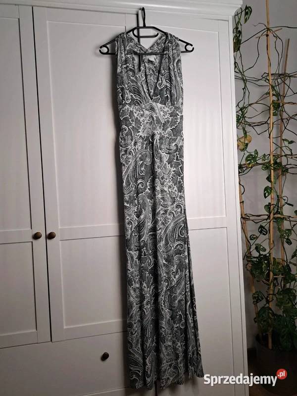 Sukienka maxi z printem paisley Trąbki Wielkie