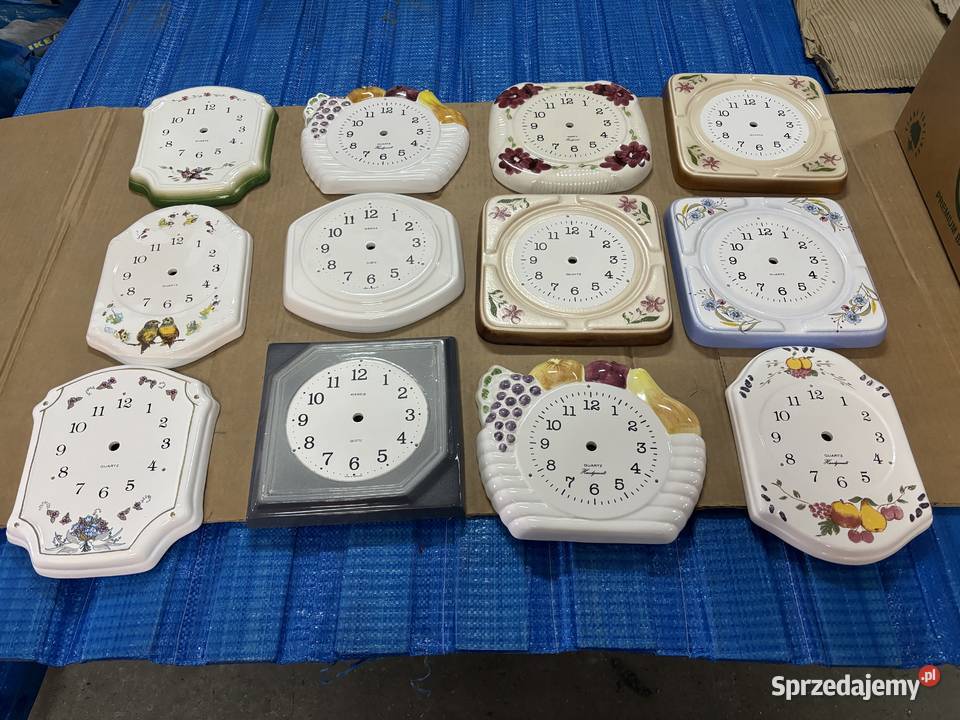 Tarcze zegarowe lata 70te FAJANS PORCELANA Bolszewo