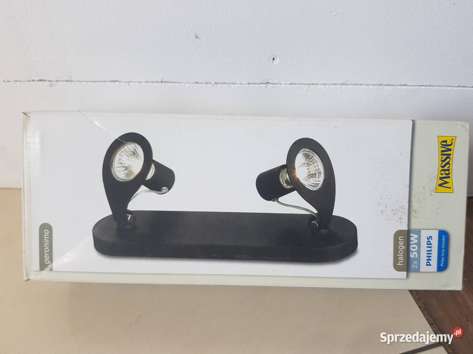 Lampa sufitowa listwa SPOT 2x50W czarny mat do Warszawa